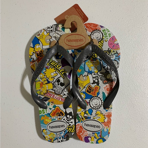 Havaianas The Simpsons Flip Flop Sandals-Size 8 NWT - Picture 7 of 10